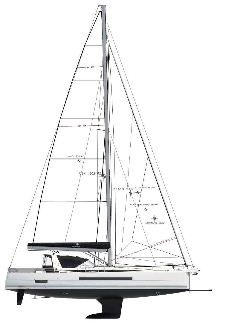 Jeanneau Yachts 55 │ Jeanneau Yachts of 17m │ Boat Sailboat Jeanneau Jeanneau Yachts 55 24897