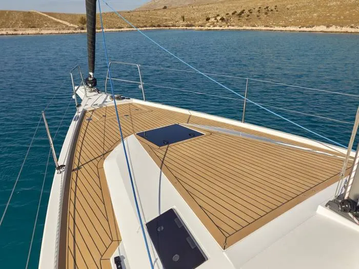 At anchor, foredeck — 2024 Elan Impression 43