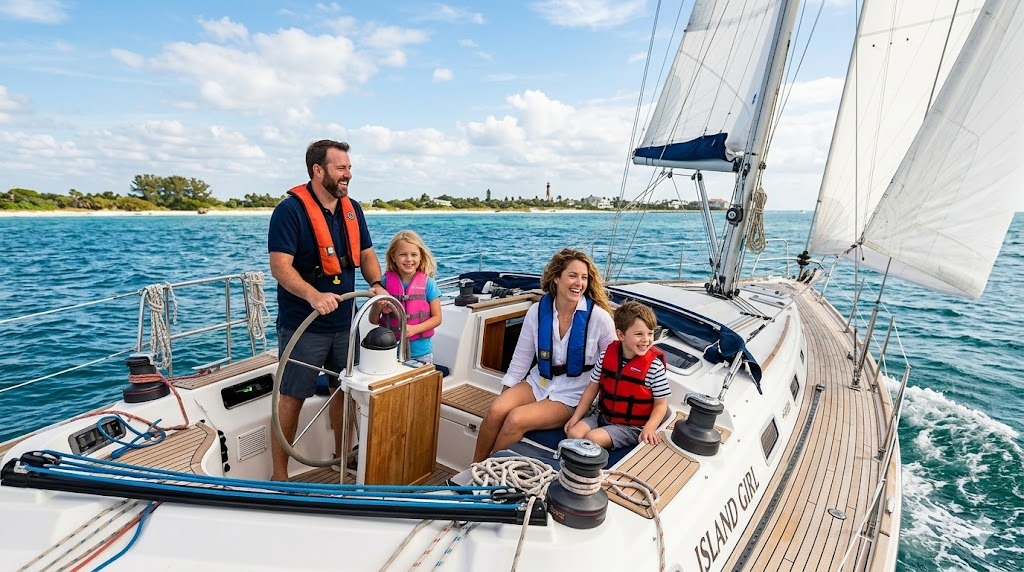 first time yacht buyer Florida marina sailboat inspection with broker guidance